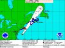 The forecast cone map for Hurricane Earl courtesy of the National Weather Service.